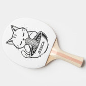 Ramen Cat – Awesome Kawaii Anime Personalized 卓球ラケット (横)