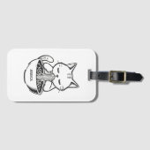 Ramen Cat – Kawaii Japanese Anime Personalized ラゲッジタグ (正面横)