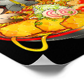 Ramen Cat Kawaii Neko Anime Otaku Cats Japanese No ポスター (角)