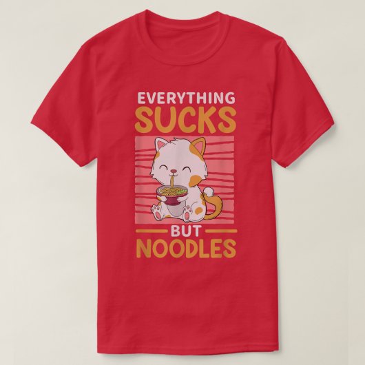 Ramen Cat  Tシャツ (デザイン正面)