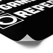 Ramen Game Repeat Noodle Video Games Console Gamer ポスター (角)