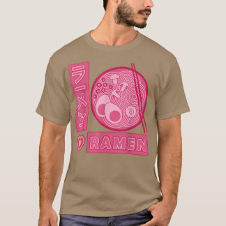 Ramen Girl Loves Anime Ramen Japanese  Tシャツ