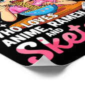 Ramen Lover Just A Girl Who Loves Anime And Sketch ポスター (角)