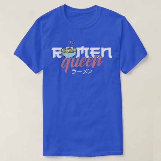 Ramen Noodle Bowl Love Japanese Kawaii Queen Ramen Tシャツ (デザイン正面)