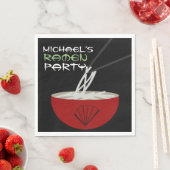 Ramen Noodles Asian Bowl Party スタンダードランチョンナプキン (インサイチュ)