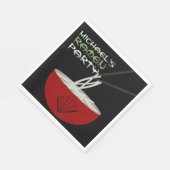 Ramen Noodles Asian Bowl Party スタンダードランチョンナプキン (角)