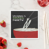 Ramen Noodles Asian Bowl Party スタンダードランチョンナプキン (インサイチュ)