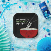 Ramen Noodles Asian Bowl Party ペーパープレート (パーティー)