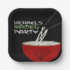 Ramen Noodles Asian Bowl Party ペーパープレート