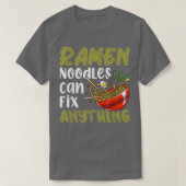Ramen Noodles Fix Anything Funny Noodle Eater Love Tシャツ (デザイン正面)