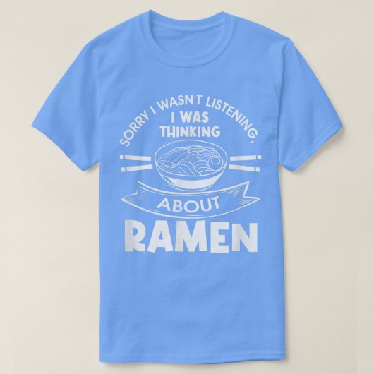 Ramen Noodles Japanese Food Hobby Chef  Tシャツ (デザイン正面)