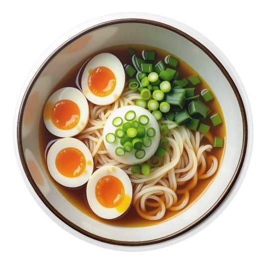 Ramen Noodles Soup with Eggs セラミックノブ (正面)