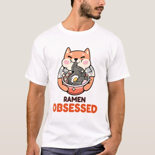 Ramen Obsessed Asian Recipe Tシャツ (正面)