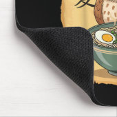 Ramen Owl Noodle Kawaii Lover Japanese Funny Graph マウスパッド (コーナー)