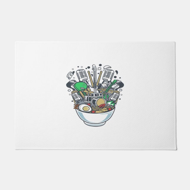 Ramen Rock ドアマット (正面)