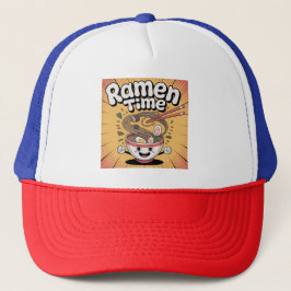 Ramen Time – Cute Cartoon Ramen Bowl キャップ