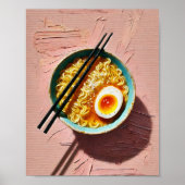 Ramen Wall Art Print Aesthetic Food Poster ポスター (正面)