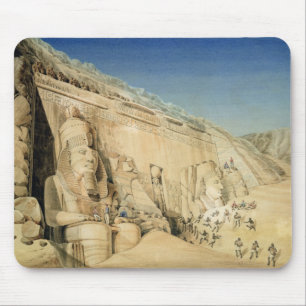 Ramesses IIの素晴らしい寺院の掘削、 マウスパッド