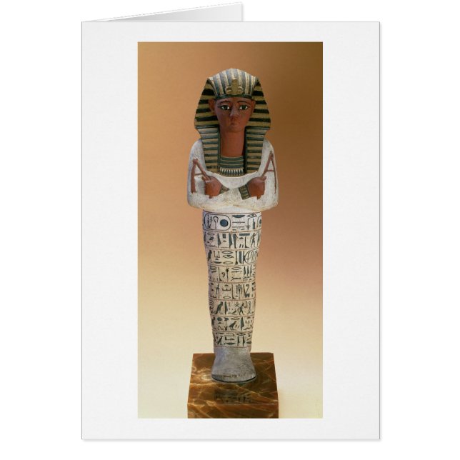 Ramesses IVの新しい王国(stuccoeのShabtiの姿 (正面)