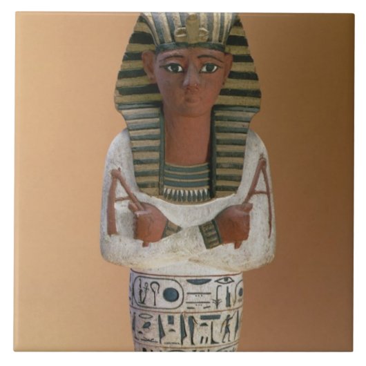 Ramesses IVの新しい王国(stuccoeのShabtiの姿 タイル (正面)