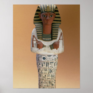 Ramesses IVの新しい王国(stuccoeのShabtiの姿 ポスター