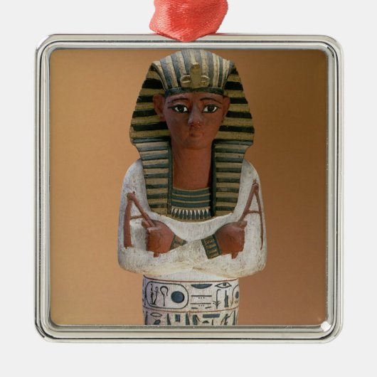 Ramesses IVの新しい王国(stuccoeのShabtiの姿 メタルオーナメント (正面)