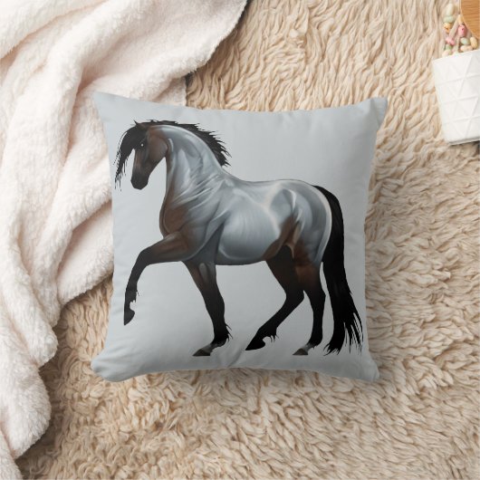 Ramirez - spanisches Pferd, laufend -  クッション (ブランケット)