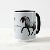 Ramirez - spanisches Pferd, laufend -  マグカップ (正面右)