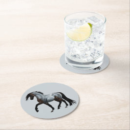 Ramirez - spanisches Pferd, laufend -  ラウンドペーパーコースター