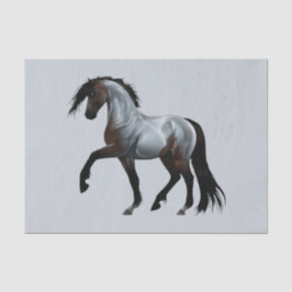 Ramirez - spanisches Pferd, laufend -  薄葉紙