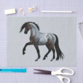 Ramirez - spanisches Pferd, laufend -  薄葉紙 (クラフト)