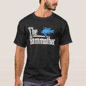 Rammother Electric Blue Ram Cichlid Fish Keeper Aq Tシャツ (正面)