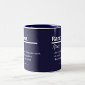 Ramona Personalized Name Coffee Mug ツートーンマグカップ (中央)