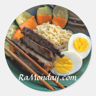 RaMonday.comの円形のステッカー ラウンドシール