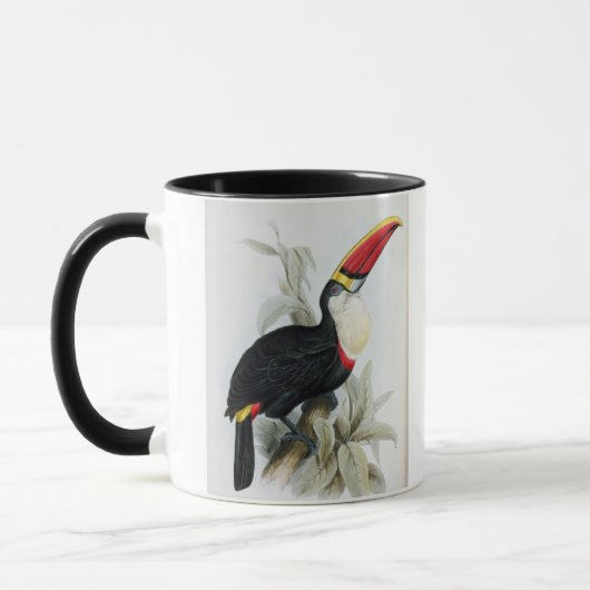 「Ramphaのモノグラフからの赤勘定書を出されたToucan、 マグカップ (左)