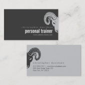 Ramsモダンヘッドオフセッはっきりしたト・ビジネス・カード 名刺 (正面/裏面)