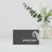 Ramsモダンヘッドオフセッはっきりしたト・ビジネス・カード 名刺 (スタンド正面)