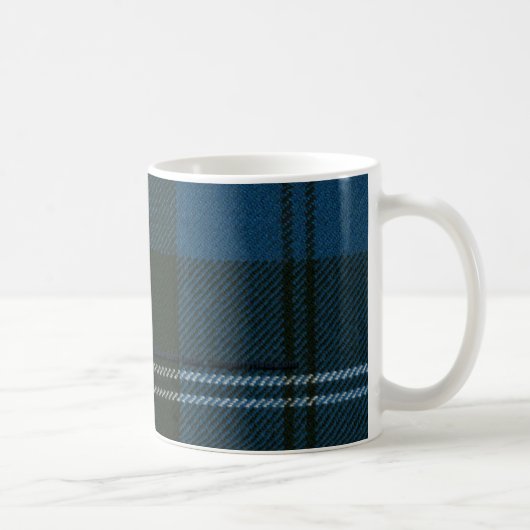 Ramsayの青い古代タータンチェックのマグ コーヒーマグカップ (右)