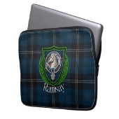Ramsay Scottish Clan Tartan and Crest ラップトップスリーブ (正面左)