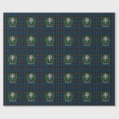 Ramsay Scottish Clan Tartan & Crest ラッピングペーパー (フラット)