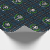 Ramsay Scottish Clan Tartan & Crest ラッピングペーパー (角)