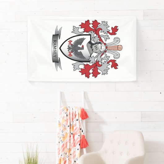 Ramseyの家紋の紋章付き外衣 横断幕 (インサイチュ)