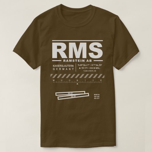 Ramstein Air Base RMS Tシャツ (デザイン正面)