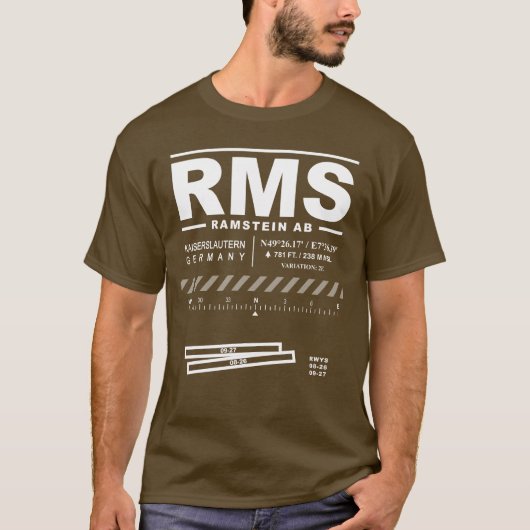 Ramstein Air Base RMS Tシャツ (正面)