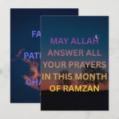 RAMZAN MUBARUK シーズンカード (正面/裏面)