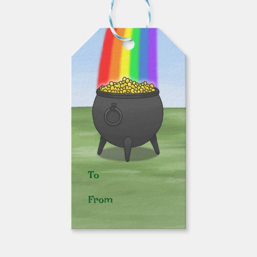 Ranbow and Pot full of gold ギフトタグ (正面)