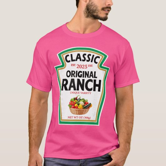 Ranch Sauce Green Salad Dressing Condiment DIY Hal Tシャツ (正面)