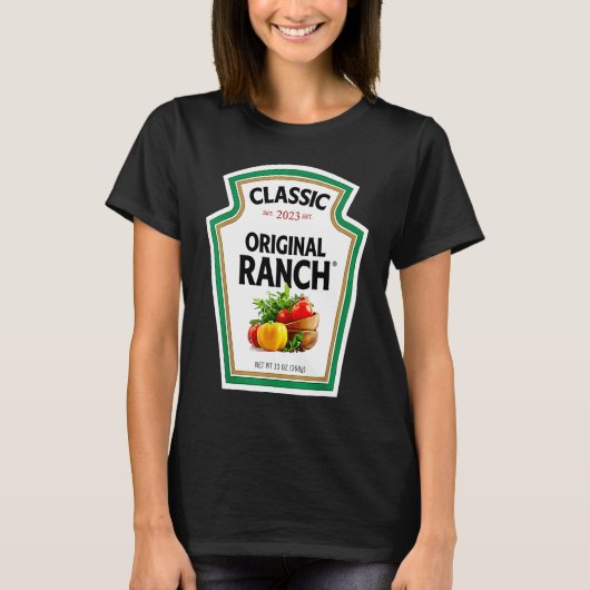 Ranch Sauce Green Salad Dressing Halloween Costume Tシャツ (正面)