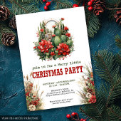 Ranch style Christmas party printable invite 招待状