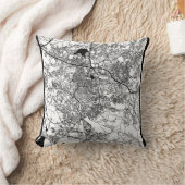 Ranchi Jharkhand City Map クッション (ブランケット)